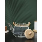 Чайник заварочный стеклянный с бамбуковой крышкой и металлическим фильтром BellaTenero «Октогон», 800 мл - фото 4381453