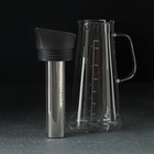 Кувшин стеклянный для заваривания кофе и чая «Фито», 1,5 л - Фото 4