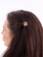 Крабик для волос «Ромашка», 2.2×2 см, золото - Фото 5
