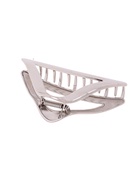 Крабик для волос «Глянец», треугольник, 10?4.5 см, серебро (комплект 6 шт) - фото 61898528