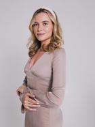 Ободок для волос «Нонна», 3.5 см, молочный - фото 57976424