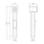 Лейка для биде IDDIS Axes AXE1F1Ci20, 182 х 46, ABS-пластик, хром - Фото 5