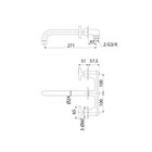 Смеситель для раковины IDDIS Acros ACRSB00i65, двухвентильный, встраиваемый, хром - Фото 3