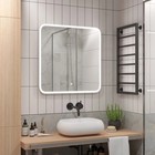 Зеркало для ванной Uperwood Foster 80х80 см, с LED-подсветкой - фото 293563096