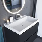 Раковина Uperwood Classic Quartz 70 см, кварцевая, белая матовая, жасмин - Фото 4