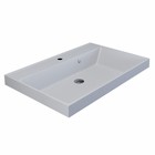 Раковина Uperwood Classic Quartz 70 см, кварцевая, белая матовая, жасмин - Фото 5