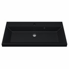 Раковина Uperwood Classic Quartz 90 см, кварцевая, черная матовая, уголь - Фото 6