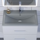 Раковина Uperwood Foster Quartz 70 см, кварцевая, серая матовая, бетон - Фото 2