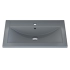 Раковина Uperwood Foster Quartz 70 см, кварцевая, серая матовая, бетон - Фото 3