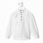 Рубашка для мальчика MINAKU цвет белый, рост 92 - фото 4268669