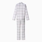 Пижама женская (рубашка, брюки) KAFTAN «Клетка», размер 52-54 - Фото 11