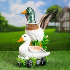 Садовая фигура "Утка с селезнем" 35см - фото 24597792