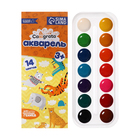 Акварель 14 цветов Calligrata, в мягком пластике, картонный пенал, без кисти - Фото 5