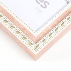 Фоторамка пластик "Золото mix" 21х30 см, розовый - фото 34746465