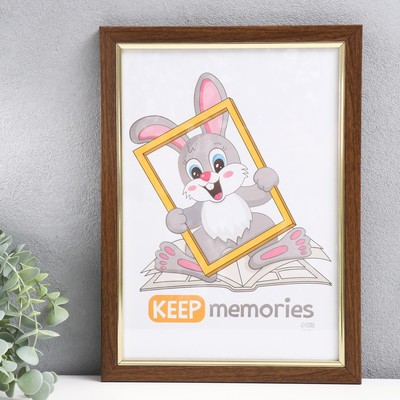 Фоторамка для фото 21×30 см Keep memories «Плаза», под дерево, (пластик)