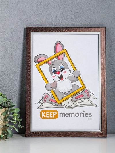 Фоторамка для фото 21×30 см Keep memories «Плаза», коричневый, (пластик)