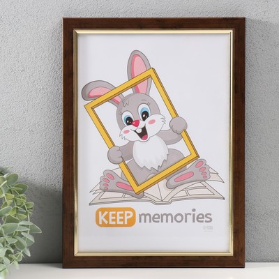 Фоторамка для фото 21×30 см Keep memories «Плаза», коричневый, (пластик)