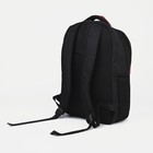 Рюкзак школьный из текстиля на молнии, наружный карман, цвет красный - фото 6948405