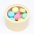 Подарочная коробка "Крема" кремовая, завальцованная с окном, 18 х 10 см - фото 24125495