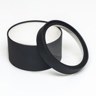 Подарочная коробка круглая Black чёрная, завальцованная с окном, 18×10 см - Фото 1