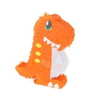 Пиньята «Динозавр», 43 × 35 × 10 см, оранжевый - фото 10568536
