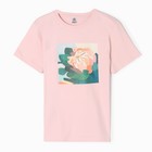 Футболка женская, цвет розовый размер 50 - фото 805595667