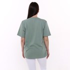 Футболка женская, цвет оливковый, размер 48 - фото 22578932