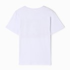 Футболка женская принт «Английская болонка», белая, размер 48 - фото 23683182