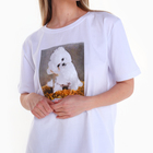 Футболка женская, цвет белый размер 54 - фото 22290311