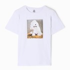 Футболка женская, цвет белый размер 54 - фото 22290315