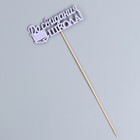 Набор топперов "До свидания, школа!", 11х28 см, сиреневый, 10 шт. - фото 805595862