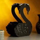 Кашпо "Лебедь", 17,5х11х24,5 см,дуб, черный - фото 22290479