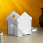 Кашпо "Домик", 13х12х15,5 см, дуб, сиреневый - фото 22290484