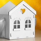 Кашпо "Домик", 13х12х15,5 см, дуб, сиреневый - фото 22290486