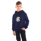 Толстовка для мальчика НАЧЁС, цвет тёмно-синий/панда, рост 140 см - фото 42762979