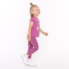 Пижама для девочки, цвет розовый/зебра, рост 98 см - фото 30763371