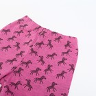 Пижама для девочки, цвет розовый/зебра, рост 98 см - фото 30763376