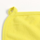 Полотенце-уголок 90х105см, цвет жёлтый/МИКС, махра, хлопок 80% полиэстер 20% - Фото 4
