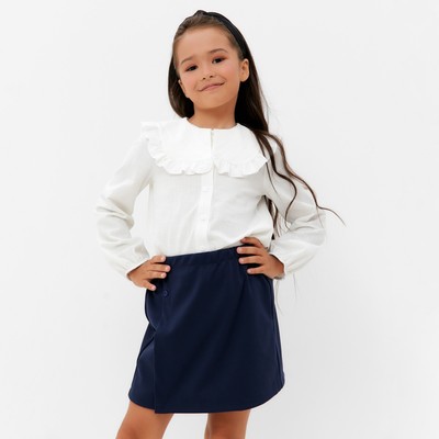 Рубашка детская KAFTAN: School collection с воротником, белая, размер 36 (134-140)