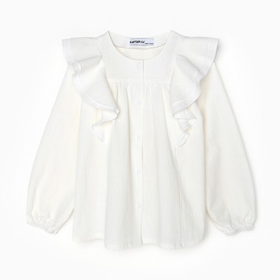 Рубашка детская KAFTAN, размер 38 (146-152 см), белая