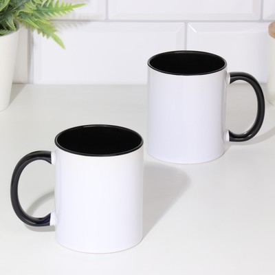 Кружка для сублимации Дарим Красиво, 320 мл, керамика, белый, чёрный