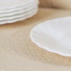 Набор пирожковых тарелок Luminarc TRIANON, d=16 см, стеклокерамика, 6 шт, цвет белый - Фото 4