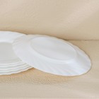 Набор пирожковых тарелок Luminarc TRIANON, d=16 см, стеклокерамика, 6 шт, цвет белый - фото 4381658