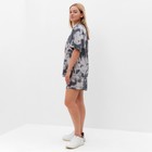 Комплект женский (футболка/шорты), цвет графит, размер 46 - фото 54747772