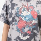 Комплект женский (футболка/шорты), цвет графит, размер 46 - фото 54747776