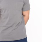 Футболка мужская, цвет сажа, размер 50 9759696