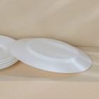 Набор обеденных тарелок Luminarc EVERYDAY, d=24 см, стеклокерамика, 6 шт, цвет белый - фото 4381668