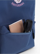 Рюкзак школьный на молнии, с карманами, размер 31×15×47 см, голубой - Фото 4