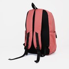 Рюкзак молодёжный из текстиля, 2 отдела на молниях, 3 кармана, цвет розовый - фото 7302217