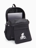 Рюкзак молодёжный на молнии, с карманами, с рисунком, размер 31×15×45 см, чёрный - фото 119811393